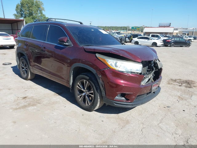 Auction sale of the 2016 Toyota Highlander Xle V6, vin: 5TDKKRFHXGS154856, lot number: 46040923