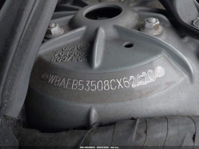 46040943 :رقم المزاد ، WBAEB53508CX62420 vin ، 2008 Bmw 650i مزاد بيع