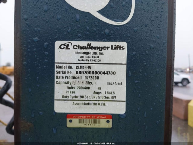 46041113 :رقم المزاد ، 807000000044730 vin ، 2000 4 Mobile Column Hoists Other مزاد بيع
