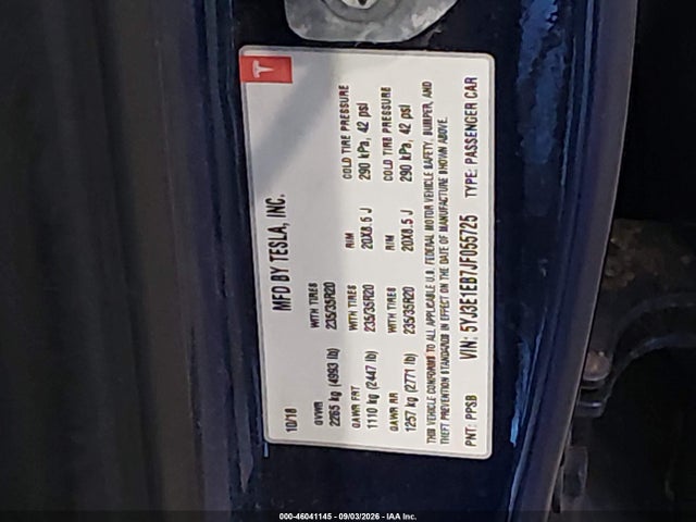 Tesla Model 3 Long Range/performance 2018 5YJ3E1EB7JF055725 Image 9