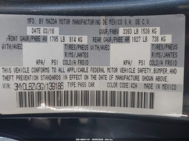 Scion IA 2016 3MYDLBZV3GY139186 Image 9