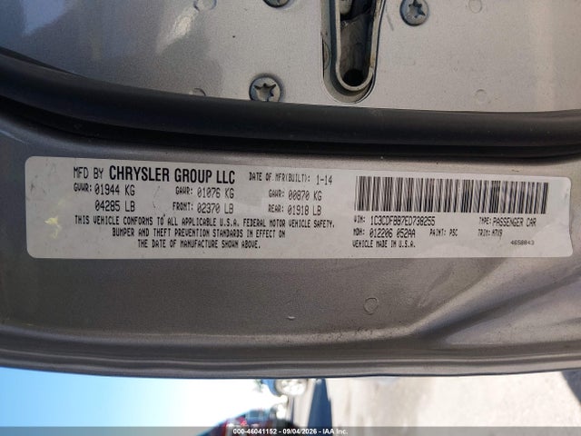 Продаж на аукціоні авто 2014 Dodge Dart Sxt, vin: 1C3CDFBB7ED738255, номер лоту: 46041152