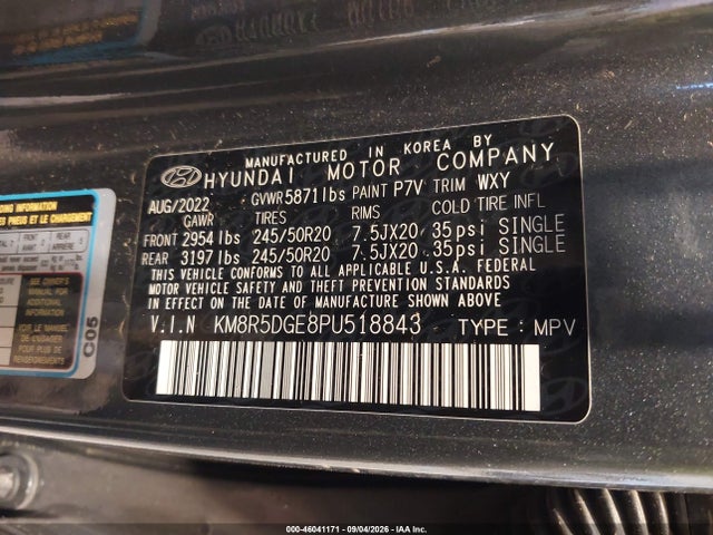 Hyundai Palisade Limited 2023 KM8R5DGE8PU518843 Image 9