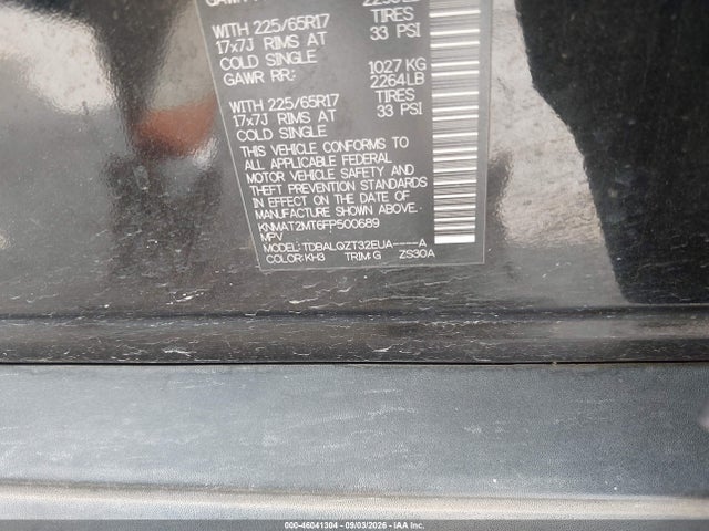 Aukcja sprzedaży 2015 Nissan Rogue Sv, vin: KNMAT2MT6FP500689, numer aukcji: 46041304