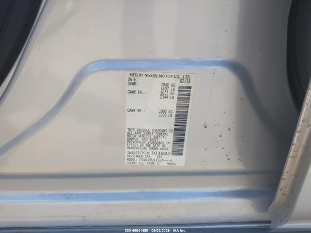 Nissan Leaf S/sv/sl 2018 1N4AZ1CP1JC303982 Image 9