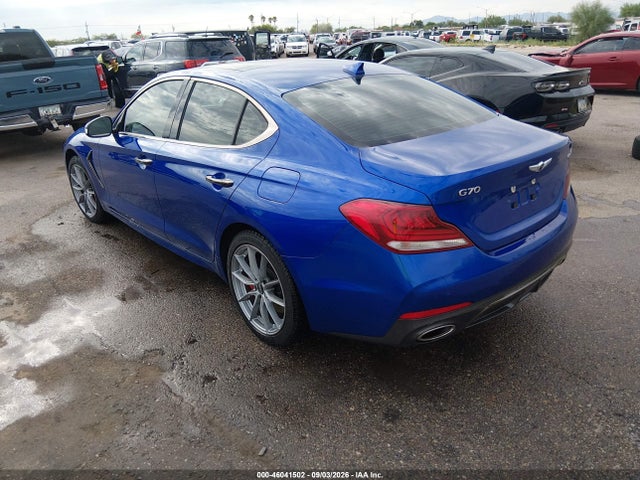 Aukcja sprzedaży 2020 Genesis G70 3.3t Awd, vin: KMTG34LE0LU053509, numer aukcji: 46041502