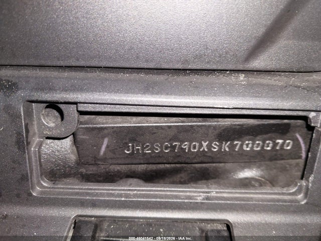 46041542 :رقم المزاد ، JH2SC790XSK700070 vin ، 2025 Honda Gl1800 مزاد بيع
