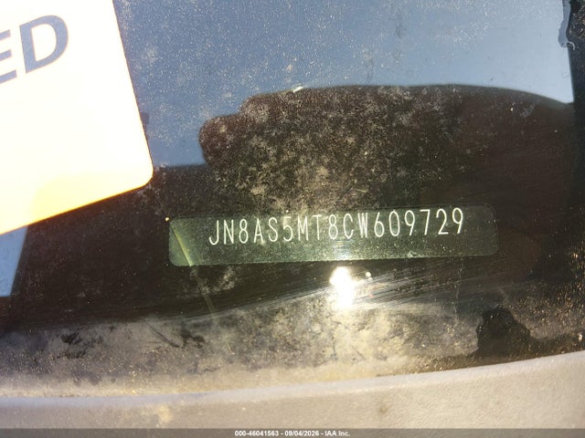 Aukcja sprzedaży 2012 Nissan Rogue Sv, vin: JN8AS5MT8CW609729, numer aukcji: 46041563