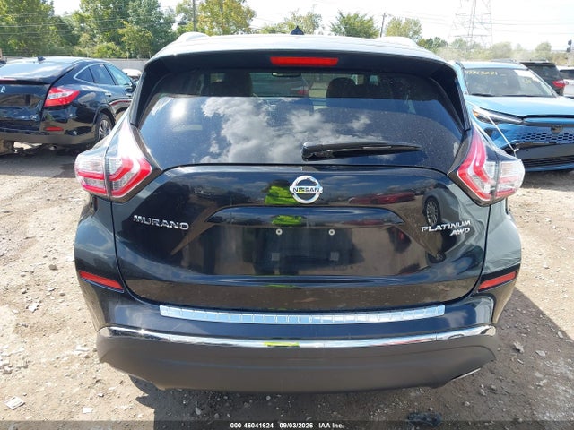 2015 Nissan Murano Platinum მანქანა იყიდება აუქციონზე, vin: 5N1AZ2MH1FN272621, აუქციონის ნომერი: 46041624