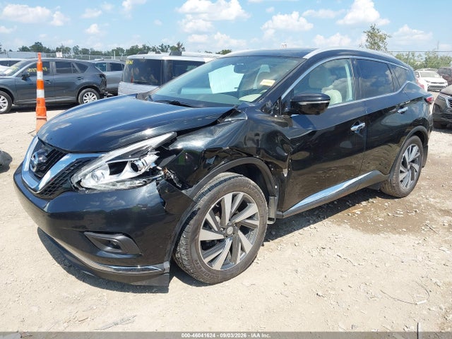 2015 Nissan Murano Platinum მანქანა იყიდება აუქციონზე, vin: 5N1AZ2MH1FN272621, აუქციონის ნომერი: 46041624
