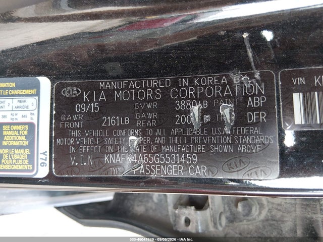 KIA FORTE LX 2016 KNAFK4A65G5531459 Image 9