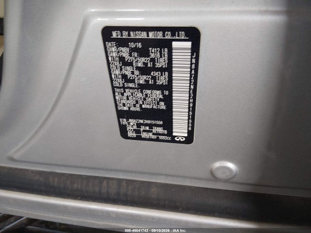 Продажа на аукционе авто 2017 Infiniti Qx80, vin: JN8AZ2NE2H9151556, номер лота: 46041742
