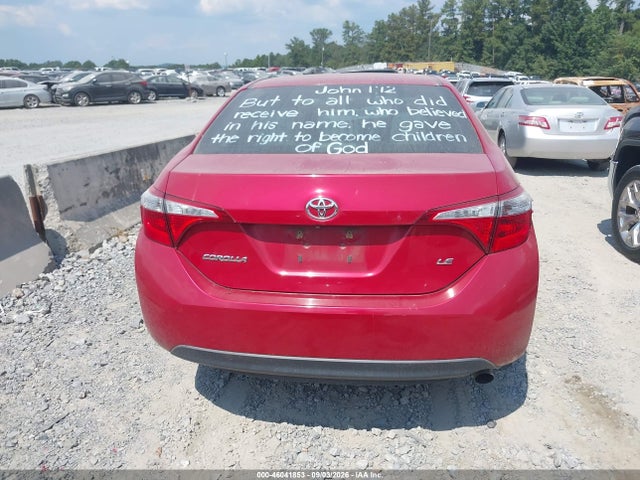 46041853 :رقم المزاد ، 2T1BURHE4GC653593 vin ، 2016 Toyota Corolla Le مزاد بيع