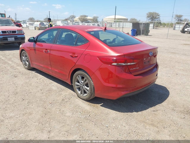 46041888 :رقم المزاد ، 5NPD84LFXJH347891 vin ، 2018 Hyundai Elantra Sel مزاد بيع