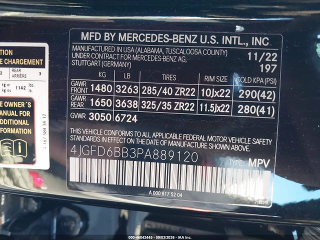 Aukcja sprzedaży 2023 Mercedes-benz Amg Gle 53 Coupe 4matic, vin: 4JGFD6BB3PA889120, numer aukcji: 46042445