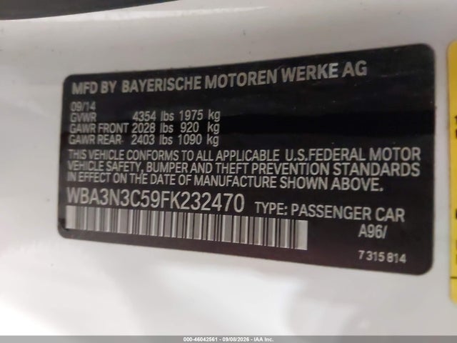 WBA3N3C59FK232470 BMW 428i