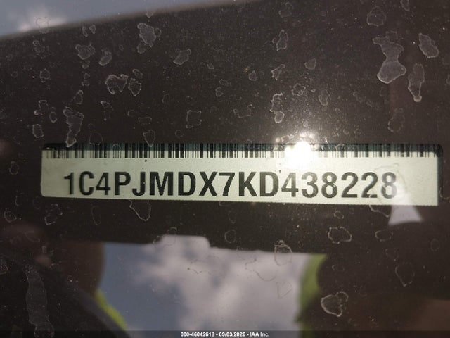 Продажа на аукционе авто 2019 Jeep Cherokee Limited 4x4, vin: 1C4PJMDX7KD438228, номер лота: 46042618