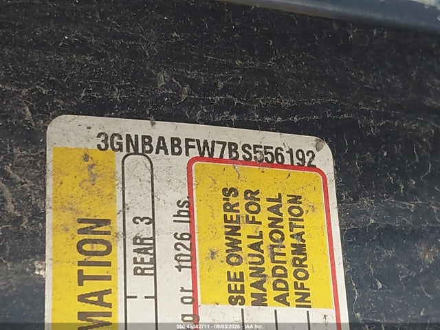 2011 Chevrolet Hhr Lt მანქანა იყიდება აუქციონზე, vin: 3GNBABFW7BS556192, აუქციონის ნომერი: 46042711