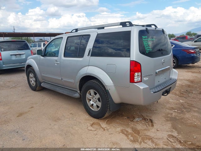 2005 Nissan Pathfinder Se Off-road მანქანა იყიდება აუქციონზე, vin: 5N1AR18WX5C748507, აუქციონის ნომერი: 46042728