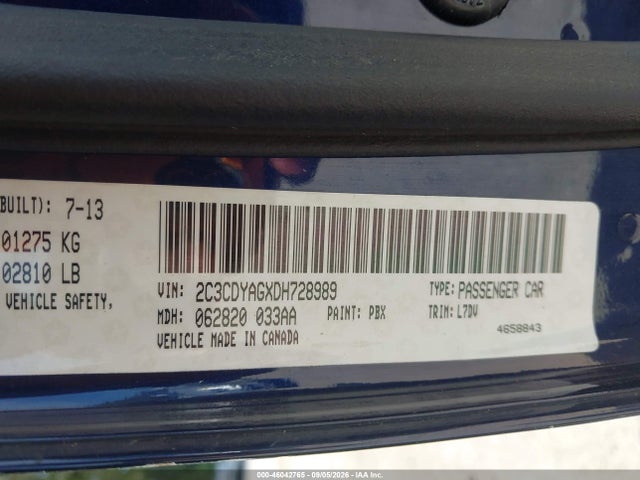 Продаж на аукціоні авто 2013 Dodge Challenger Sxt, vin: 2C3CDYAGXDH728989, номер лоту: 46042765