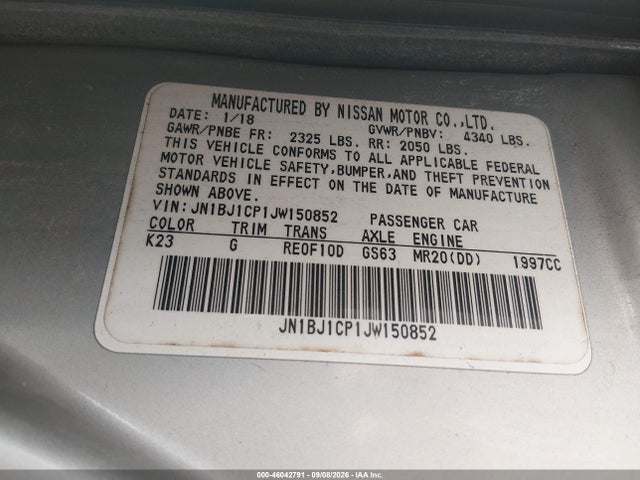 Продажа на аукционе авто 2018 Nissan Rogue Sport S, vin: JN1BJ1CP1JW150852, номер лота: 46042791