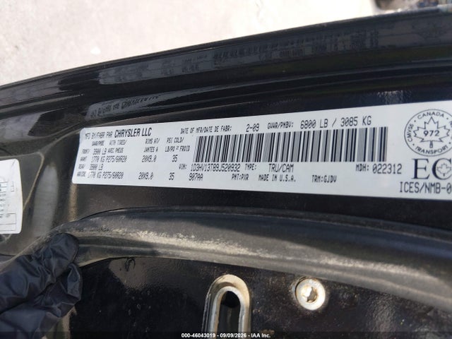 Продажа на аукционе авто 2009 Dodge Ram 1500 Laramie, vin: 1D3HV13T89J520932, номер лота: 46043019