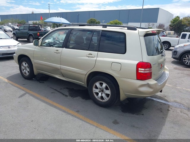 2003 Toyota Highlander V6 მანქანა იყიდება აუქციონზე, vin: JTEGF21A330119404, აუქციონის ნომერი: 46043024