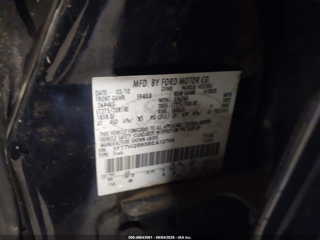 Продажа на аукционе авто 2011 Ford F-250 Lariat, vin: 1FT7W2B65BEA12709, номер лота: 46043061