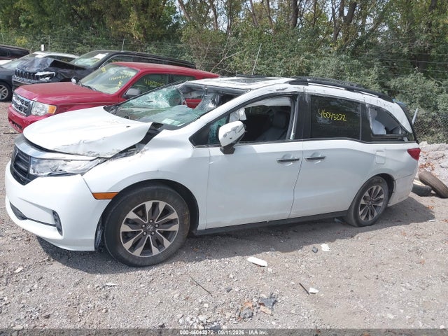 46043272 :رقم المزاد ، 5FNRL6H70NB014136 vin ، 2022 Honda Odyssey Ex-l مزاد بيع