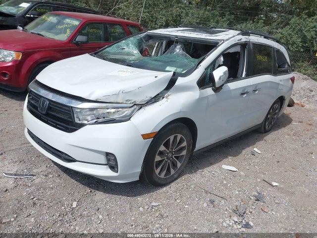 46043272 :رقم المزاد ، 5FNRL6H70NB014136 vin ، 2022 Honda Odyssey Ex-l مزاد بيع