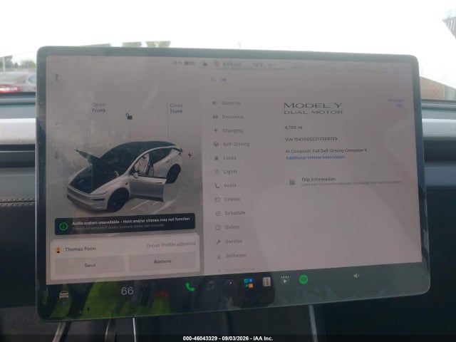 7SAYGDEE3TF568729 Tesla Model Y All-wheel Drive/long Range Launch Series/premium All-wheel Drive