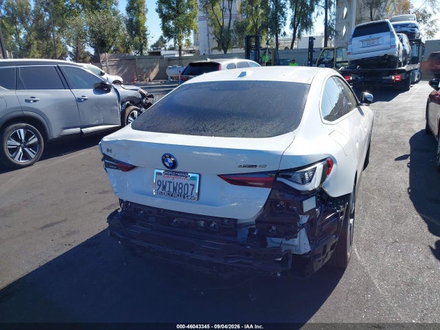 2024 Bmw I4 Gran Coupe Edrive40 მანქანა იყიდება აუქციონზე, vin: WBY73AW02RFS46981, აუქციონის ნომერი: 46043345