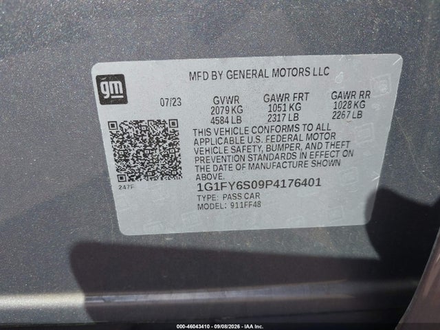 Aukcja sprzedaży 2023 Chevrolet Bolt Euv Fwd Lt, vin: 1G1FY6S09P4176401, numer aukcji: 46043410