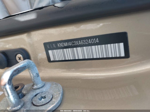 2010 Kia Sedona Ex მანქანა იყიდება აუქციონზე, vin: KNDMH4C3XA6324014, აუქციონის ნომერი: 46043482