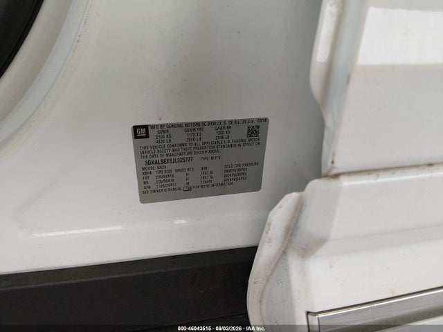 Aukcja sprzedaży 2018 Gmc Terrain Denali, vin: 3GKALSEX8JL325727, numer aukcji: 46043515