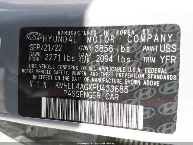 Hyundai ELANTRA SE 2023 KMHLL4AGXPU433685 Image 9