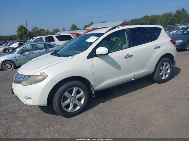 2009 Nissan Murano Sl მანქანა იყიდება აუქციონზე, vin: JN8AZ18W49W153259, აუქციონის ნომერი: 46043595