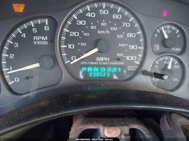 Aukcja sprzedaży 2000 Chevrolet Silverado 1500, vin: 1GCEC14V2YE388193, numer aukcji: 46043625