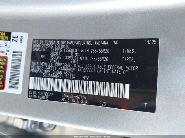5TDAAAA64TS019114 Lexus Tx 350