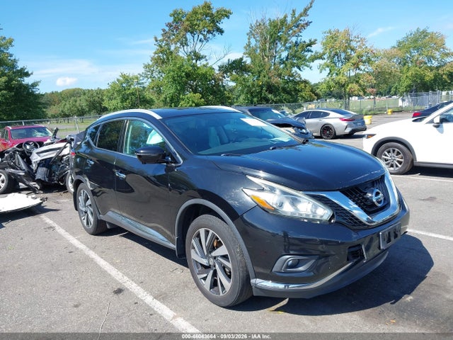 2015 Nissan Murano Platinum მანქანა იყიდება აუქციონზე, vin: 5N1AZ2MH2FN289122, აუქციონის ნომერი: 46043664