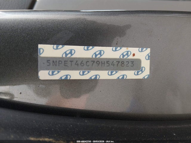 46043785 :رقم المزاد ، 5NPET46C79H547823 vin ، 2009 Hyundai Sonata Gls مزاد بيع