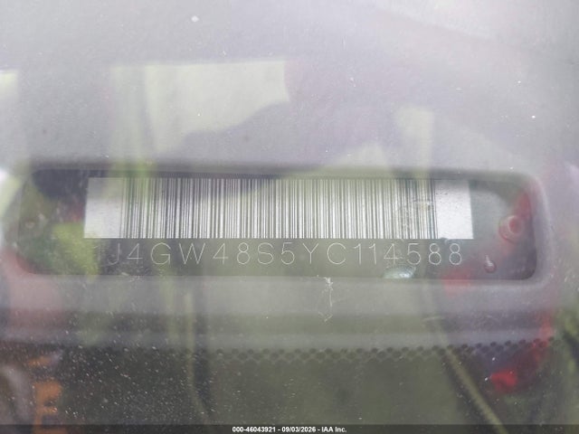 Aukcja sprzedaży 2000 Jeep Grand Cherokee Laredo, vin: 1J4GW48S5YC114588, numer aukcji: 46043921