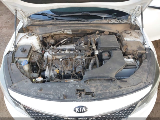 2016 Kia Optima Lx Turbo მანქანა იყიდება აუქციონზე, vin: 5XXGT4L12GG057701, აუქციონის ნომერი: 46043937