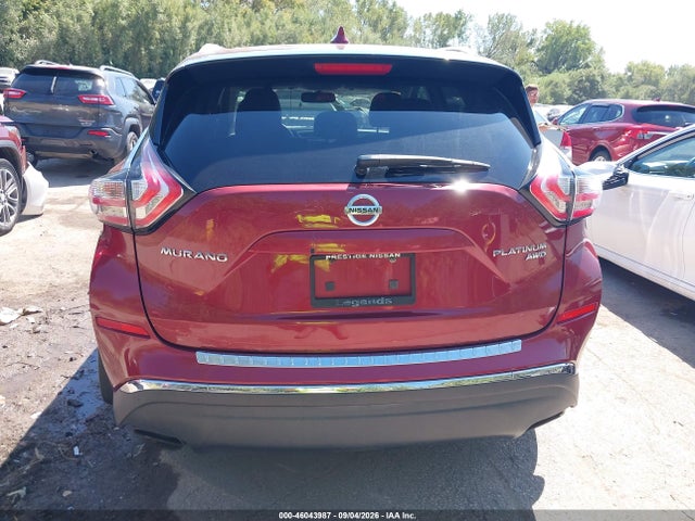 46043987 :رقم المزاد ، 5N1AZ2MH9JN168788 vin ، 2018 Nissan Murano S/sl/sv/platinum مزاد بيع