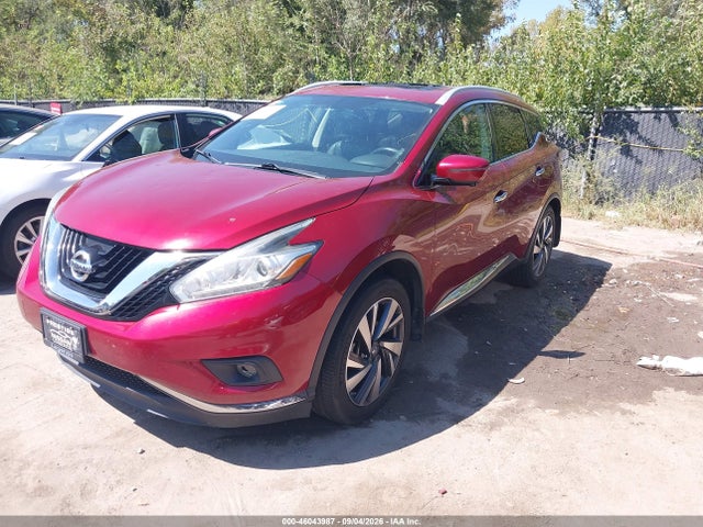 46043987 :رقم المزاد ، 5N1AZ2MH9JN168788 vin ، 2018 Nissan Murano S/sl/sv/platinum مزاد بيع