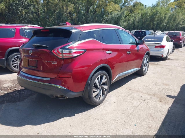 46043987 :رقم المزاد ، 5N1AZ2MH9JN168788 vin ، 2018 Nissan Murano S/sl/sv/platinum مزاد بيع