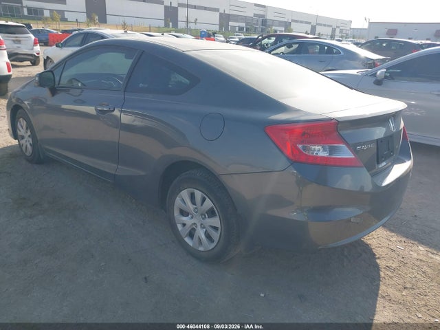 46044108 :رقم المزاد ، 2HGFG3B59CH562044 vin ، 2012 Honda Civic Lx مزاد بيع