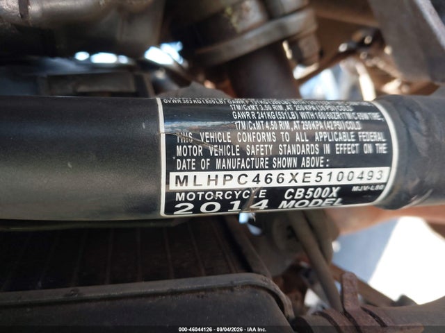 Honda Cb500 X 2014 MLHPC466XE5100493 Image 10