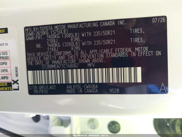 Lexus Rx 350h Luxury 2026 2T2BBMCA7TC148067 Image 9