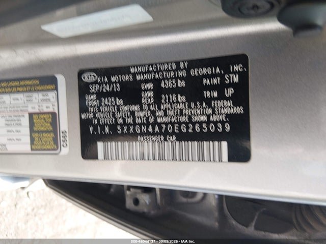 KIA OPTIMA EX 2014 5XXGN4A70EG265039 Image 9